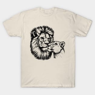 Lion and Lioness Love T-Shirt